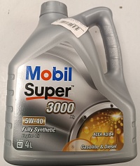 Масло моторное MOBIL Super 3000 синт 5W-40 4л
