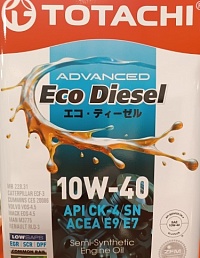 Масло моторное TOTACHI Eco Diesel CK-4/СJ-4/SN п\синт 10W-40 (розлив) 200л