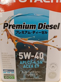 Масло моторное TOTACHI Premium Diesel CJ-4/SM Синтетика 5W-40 6л