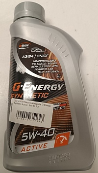 Масло моторное G-Energy Synthetic Active синт 5W-40 1 л