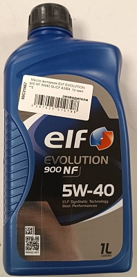 Масло моторное ELF EVOLUTION 900 NF синт SL/CF A3/B4 5W-40 1л