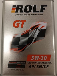 Масло моторное ROLF GT синтетика API SN/CF 5W30 4Л