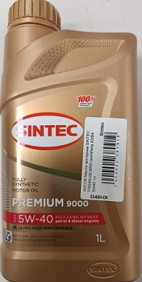 Масло моторное SINTEC PREMIUM 9000 синтетика A3/B4 5W40 1л